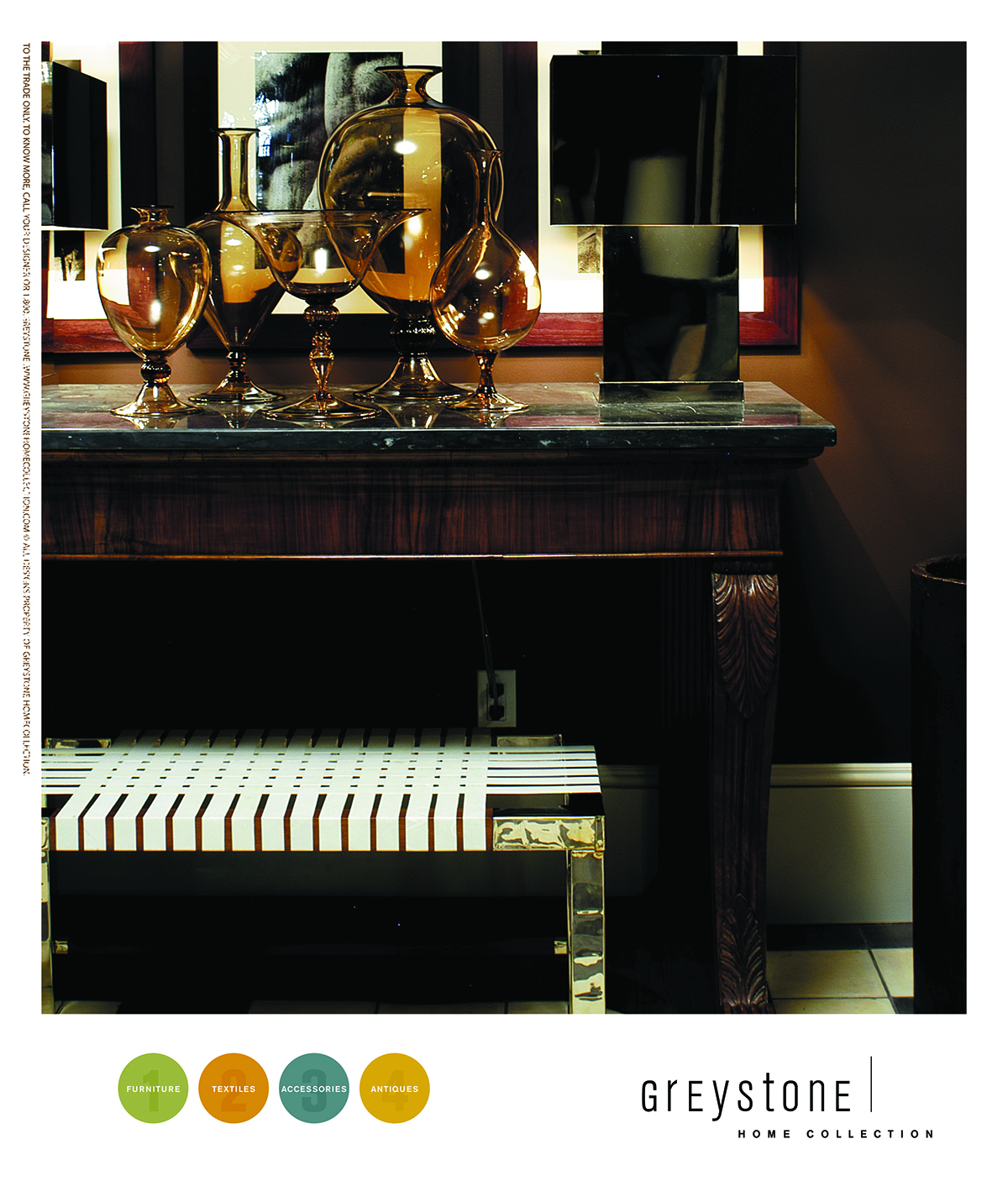 Greystone ad campaign hero image showing living room furnishings