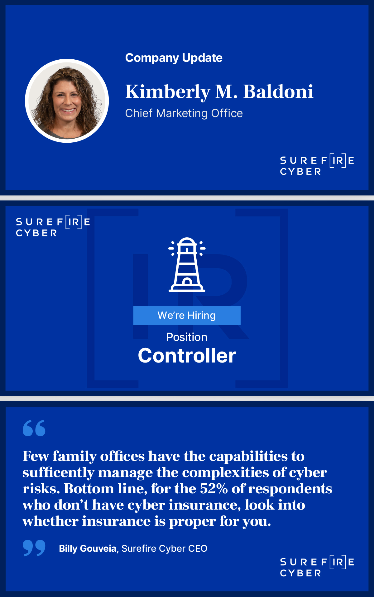 Surefire Cyber, Social Media Tiles Variations